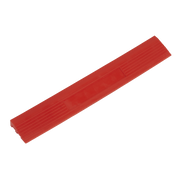 Sealey Polypropylene Floor Tile Edge 400 x 60mm Red Male - Pack of 6