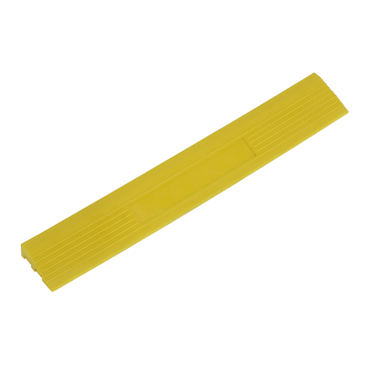 Sealey Polypropylene Floor Tile Edge 400 x 60mm Yellow Male - Pack of 6