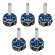 Sealey Flap Wheel Ø25 x 10mm Ø6mm Shaft 40Grit - Pack of 5