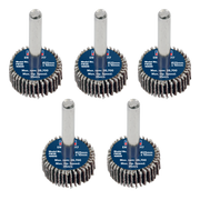 Sealey Flap Wheel Ø25 x 10mm Ø6mm Shaft 60Grit - Pack of 5