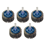 Sealey Flap Wheel Ø40 x 20mm 80Grit Ø6mm Shaft - Pack of 5