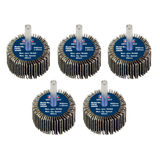 Sealey Flap Wheel Ø40 x 20mm Ø6mm Shaft Assorted Grit - Pack of 5