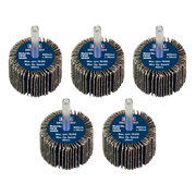 Sealey Flap Wheel Ø40 x 30mm 40Grit Ø6mm Shaft - Pack of 5