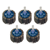 Sealey Flap Wheel Ø40 x 30mm Ø6mm Shaft Assorted Grit - Pack of 5