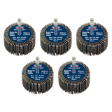 Sealey Flap Wheel Ø50 x 25mm 60Grit Ø6mm Shaft - Pack of 5