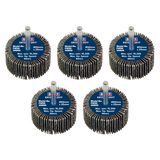 Sealey Flap Wheel Ø50 x 25mm 80Grit Ø6mm Shaft - Pack of 5