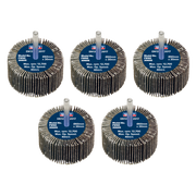 Sealey Flap Wheel Ø60 x 30mm 60Grit Ø6mm Shaft - Pack of 5