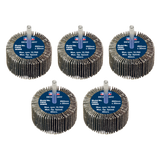Sealey Flap Wheel Ø60 x 30mm Ø6mm Shaft Assorted Grit - Pack of 5