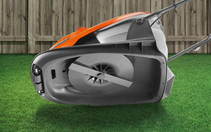 FLYMO EasiGlide 300 – Compact Hover Collect Lawnmower for Small Lawns