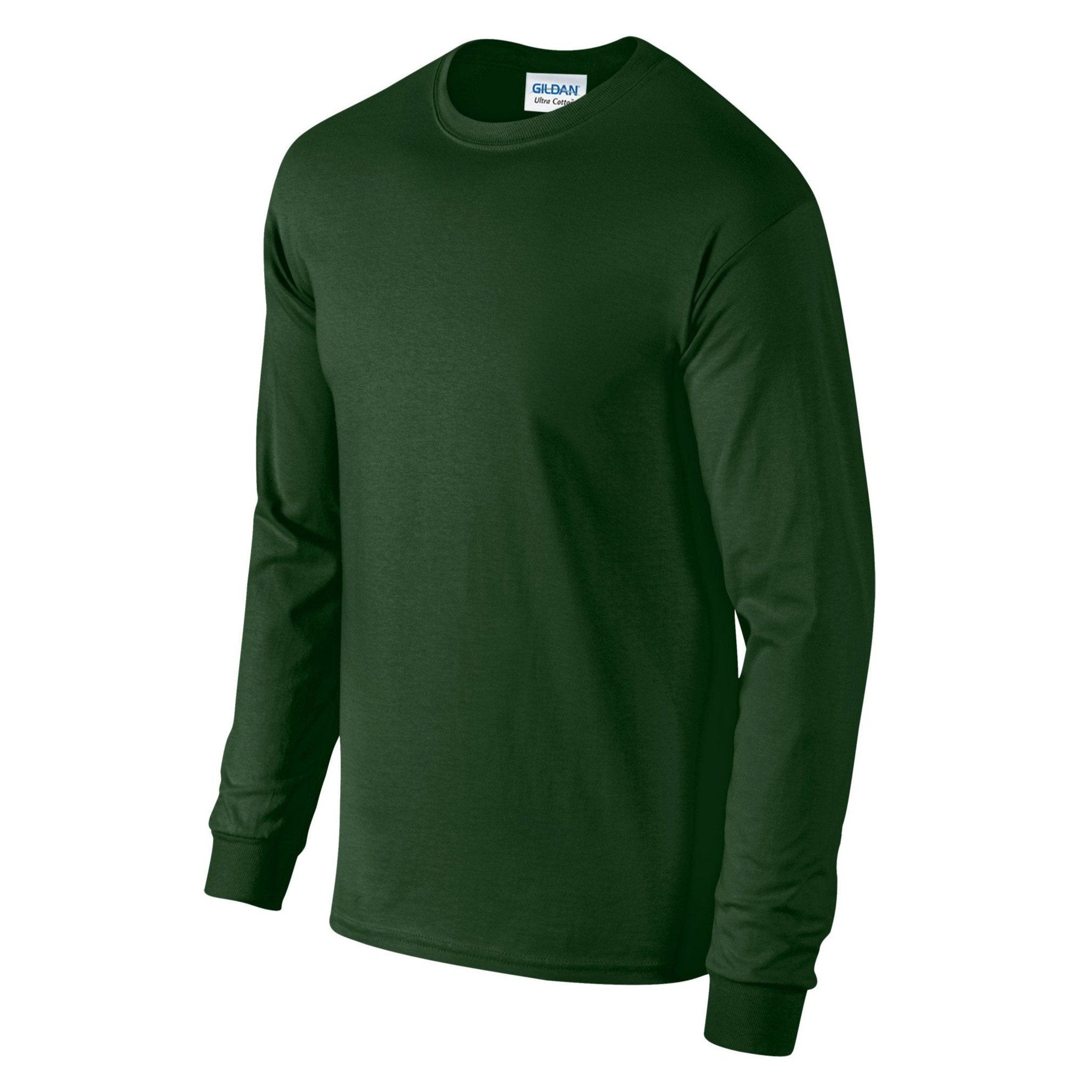 Gildan Ultra Cotton Adult Long Sleeve T-Shirt - Forest