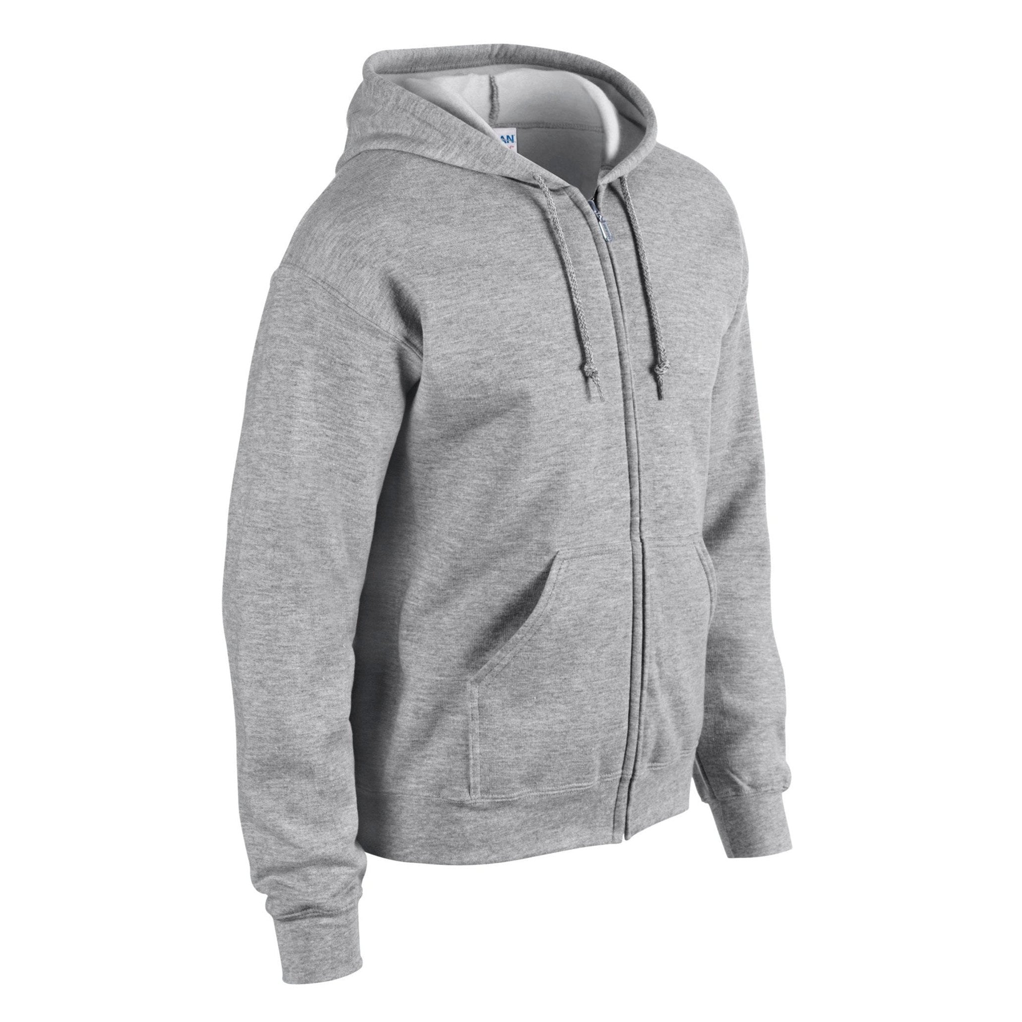 Gildan Heavy Blend Full Zip Hooded Sweatshirt - Sport Grey