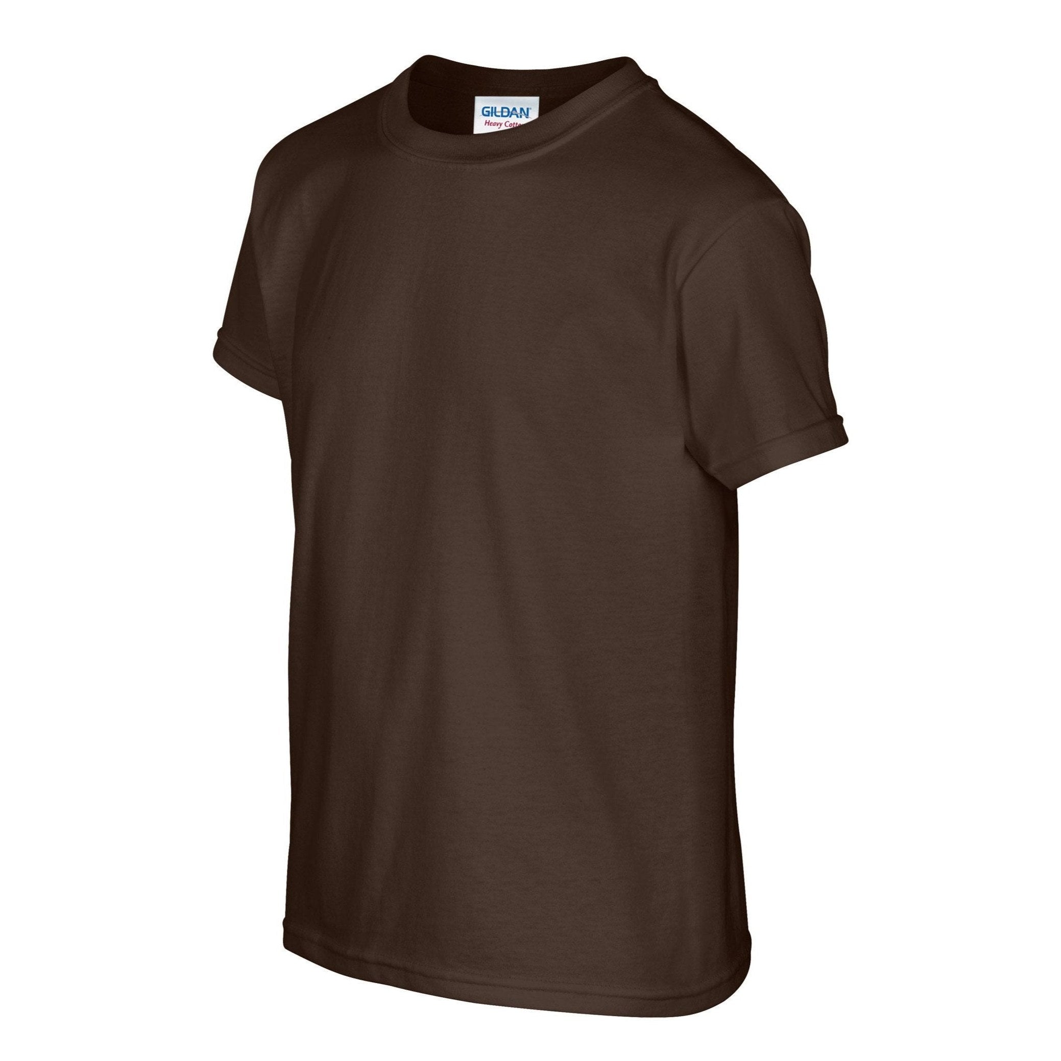 Gildan Heavy Cotton Youth T-Shirt - Dark Chocolate