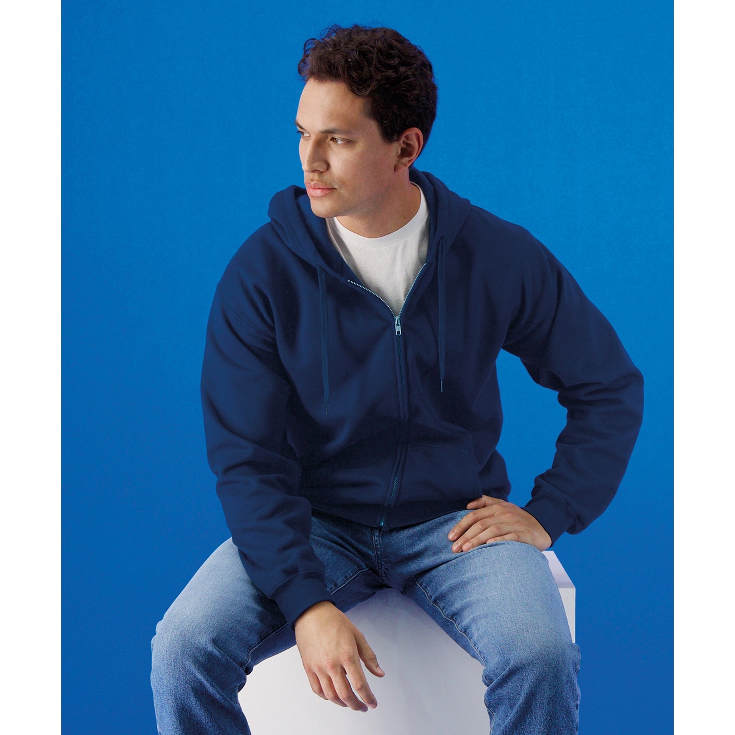 Gildan Softstyle Midweight Fleece Adult Full-Zip Hooded Sweatshirt