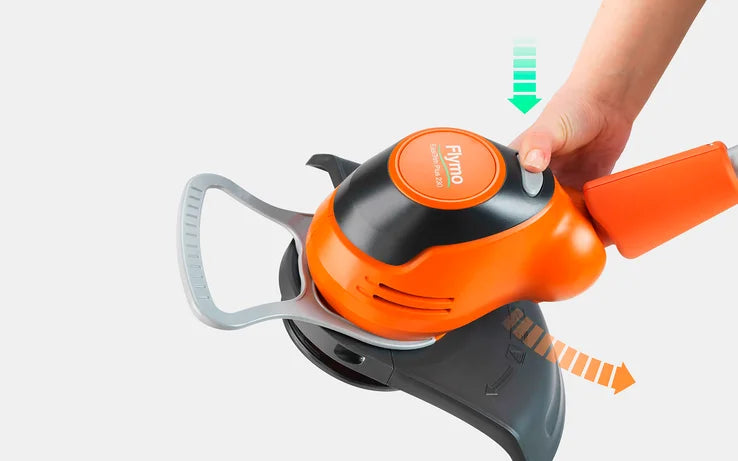 Flymo 18V EasiTrim Plus 230 - Flexible, Battery-Powered Trimming with Smart Features