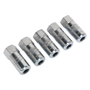 Sealey Hydraulic Connector 4-Jaw Heavy-Duty 1/8"BSP Pack of 5