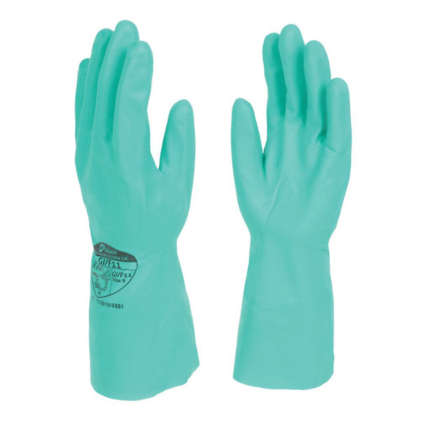 Beeswift Shield Gi/F11 Green Nitrile Industial Glove [Single Glove]
