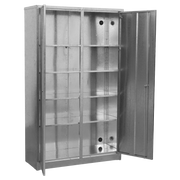 Sealey Galvanized Steel Floor Cabinet 4-Shelf Extra-Wide