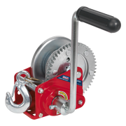 Sealey Geared Hand Winch with Brake & Cable 540kg Capacity