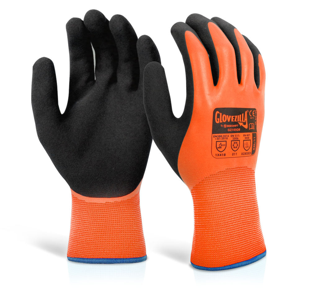 Beeswift Glovezilla Waterproof Thermal Latex Glove