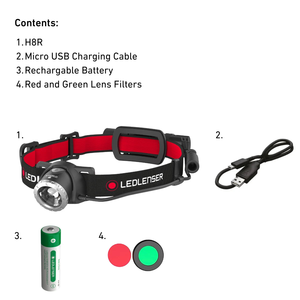 Ledlenser H8R Rechargeable LED Headlamp (600lm)