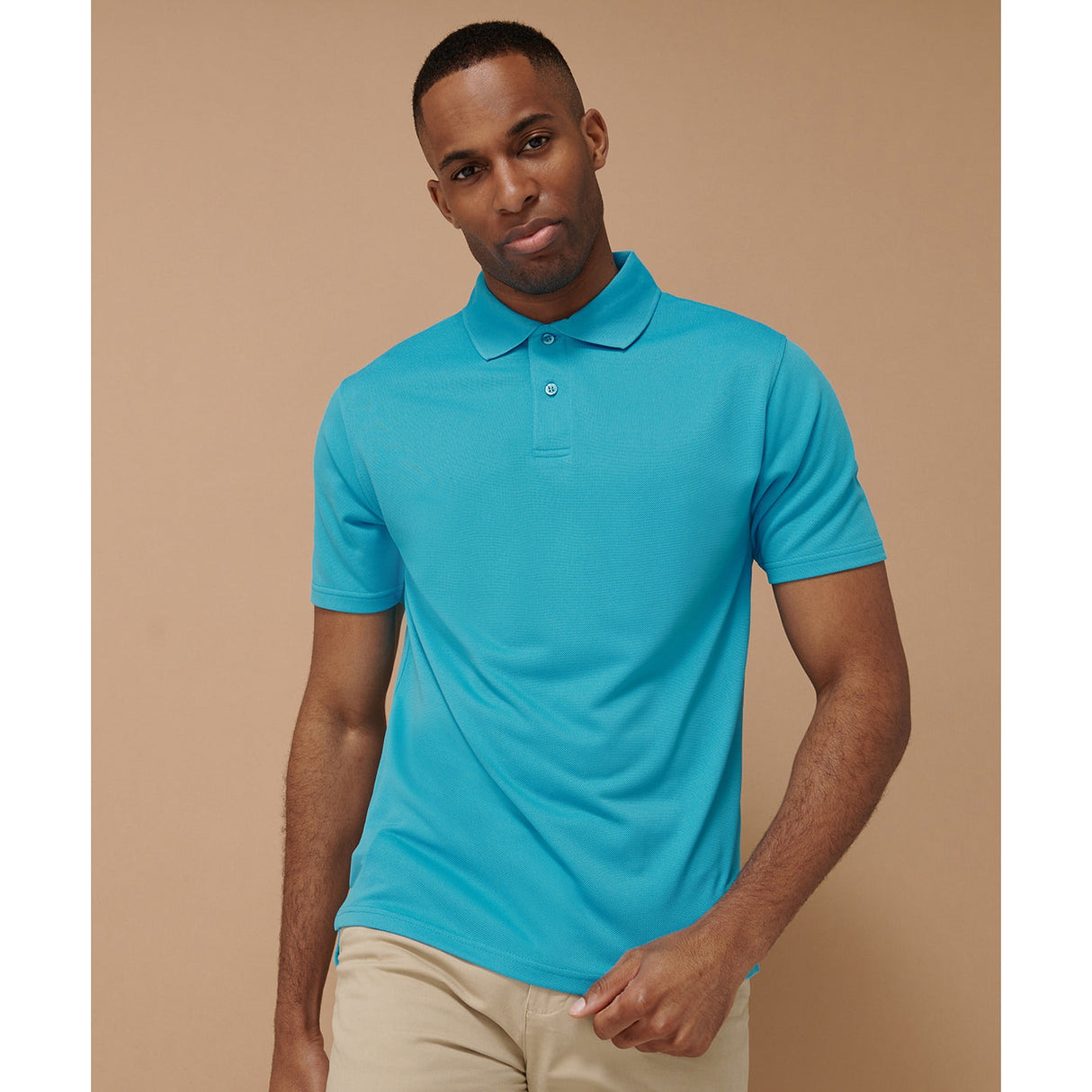 Henbury Coolplus® Polo Shirt - Heather Grey