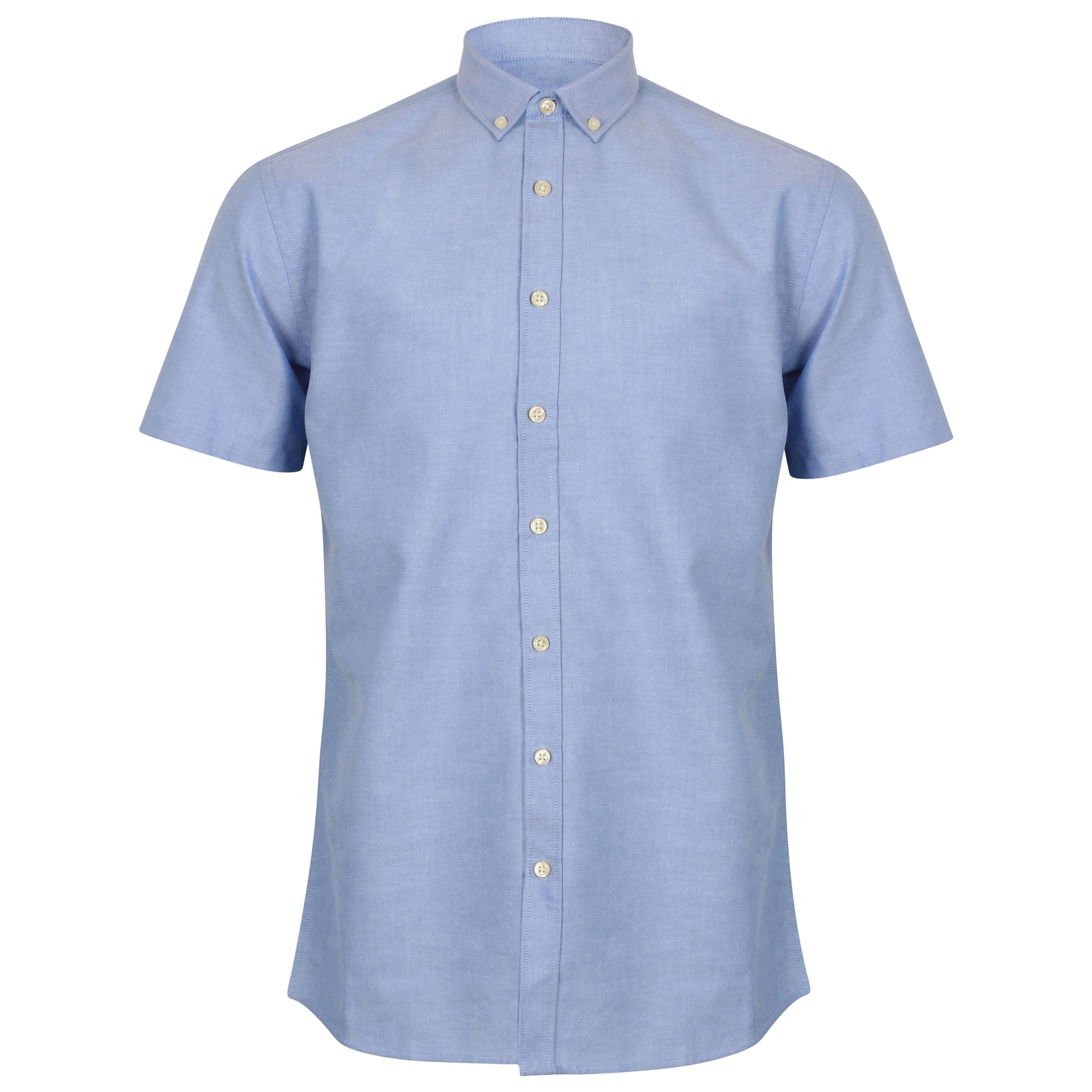Henbury Modern Short Sleeve Oxford Shirt