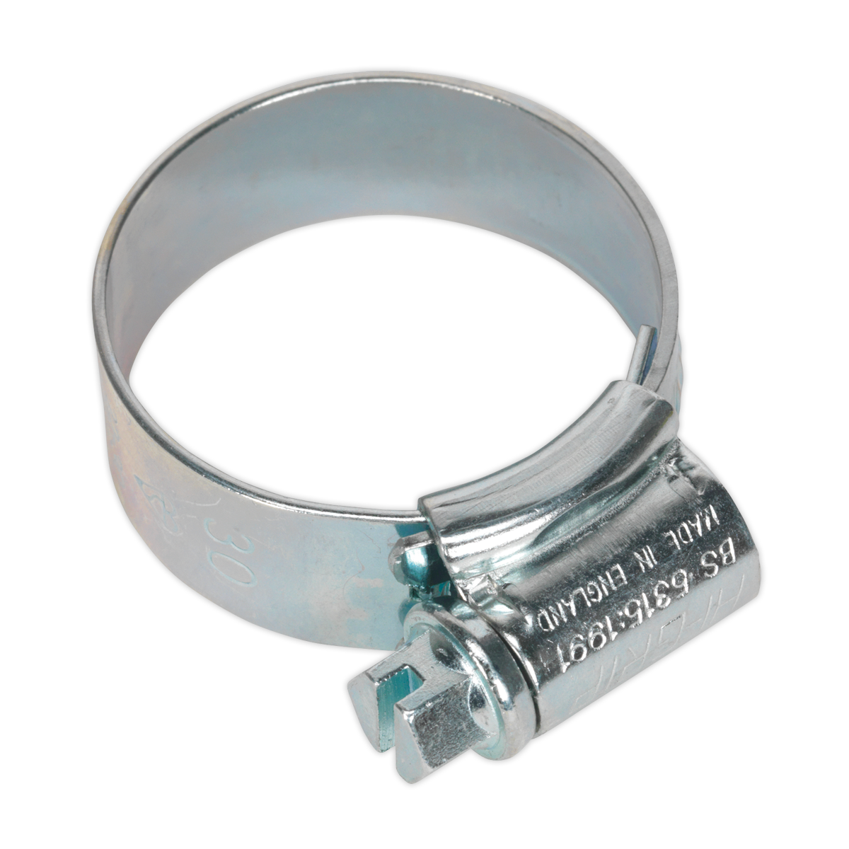 Sealey HI-GRIP® Hose Clip Zinc Plated Ø22-30mm Pack of 20