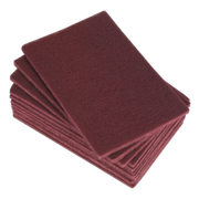 Sealey Abrasive Finishing Pad 150 x 230mm Medium Pack of 10