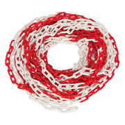 Sealey Safety Chain Red/White 25m x 6mm