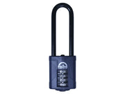 Squire CP40/2.5 Combination Padlock 4-Wheel 40mm Extra Long Shackle 63mm