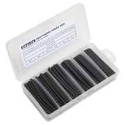 Sealey Heat Shrink Tubing Assortment 95pc 100mm Black