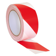 Sealey Hazard Warning Tape 50mm x 33m Red/White