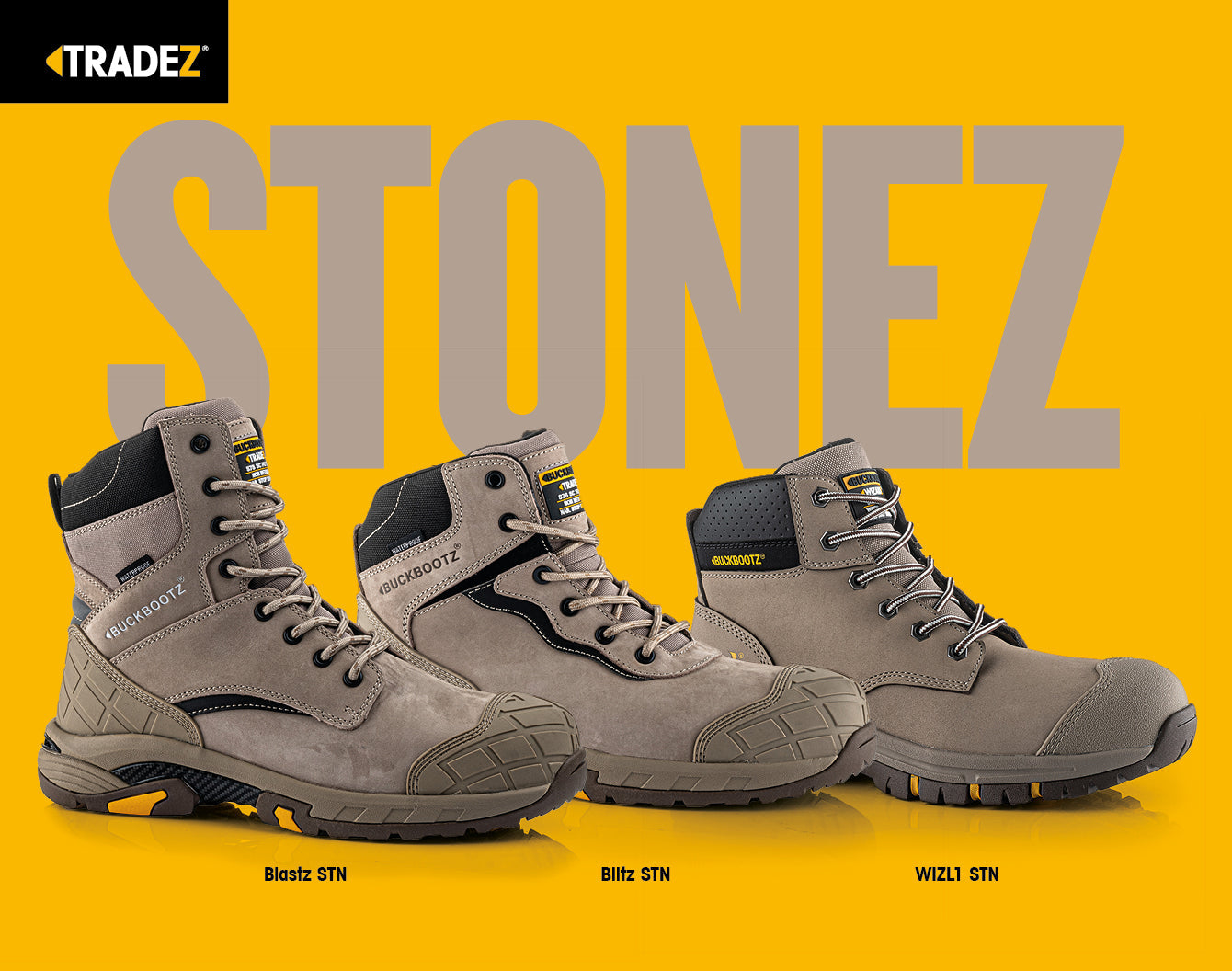 BLITZ Tradez Lace Boot - Stone