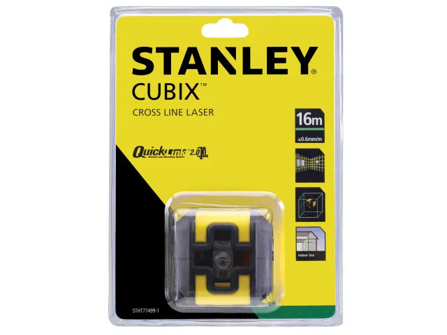 STANLEY® Intelli Tools Cubix Cross Line Laser Level (Green Beam)