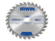 IRWIN® Construction Circular Saw Blade 160 x 20mm x 30T ATB