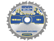IRWIN® Weldtec Cordless Circular Saw Blades 165 x 20mm x 18T ATB