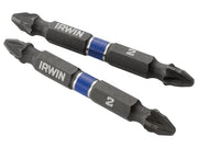 IRWIN® Impact Double-Ended Screwdriver Bits Pozi PZ2 60mm (Pack 10)