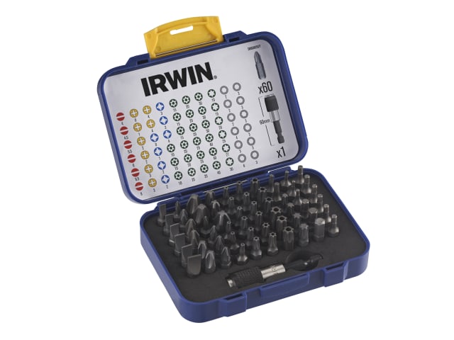 IRWIN® Colour Coded Screwdriver Bit Set, 61 Piece