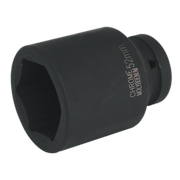 Sealey Impact Socket 52mm Deep 1"Sq Drive