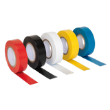 Sealey PVC Insulating Tape 19mm x 20m Mixed Colours Pack of 10