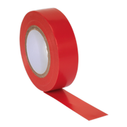 Sealey PVC Insulating Tape 19mm x 20m Red Pack of 10