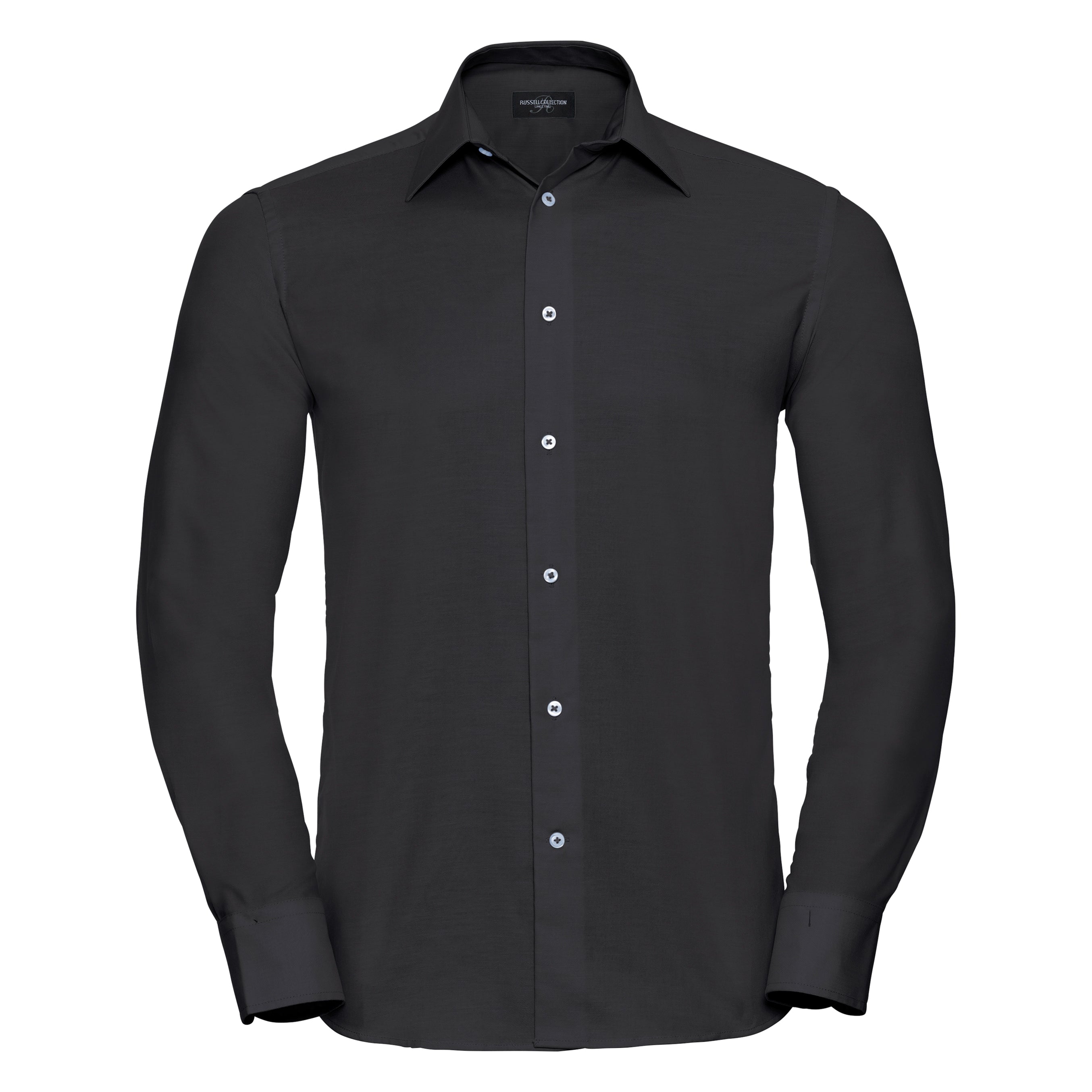 Russell Collection Long Sleeve Easycare Tailored Oxford Shirt