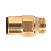 Sealey Brass SuperThread Straight Adaptor 12mm x 3/8"BSP Pack of 2 (John Guest Speedfit® - RM011213)