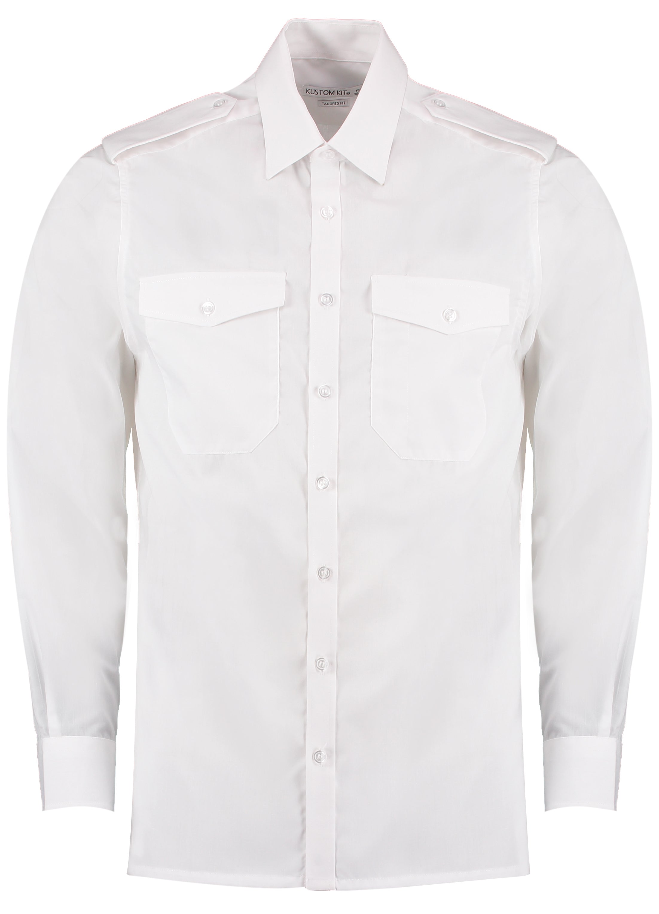 Kustom Kit Pilot Shirt Long Sleeved