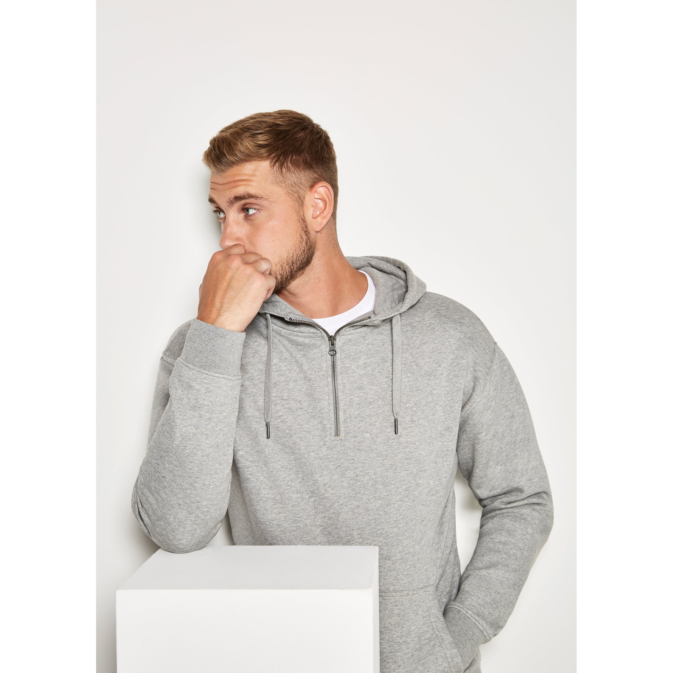 Kustom Kit Regular Fit 1/4 Zip Hoodie