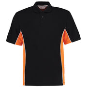 Kustom Kit Track Polo (Classic Fit) - Black/Orange/White