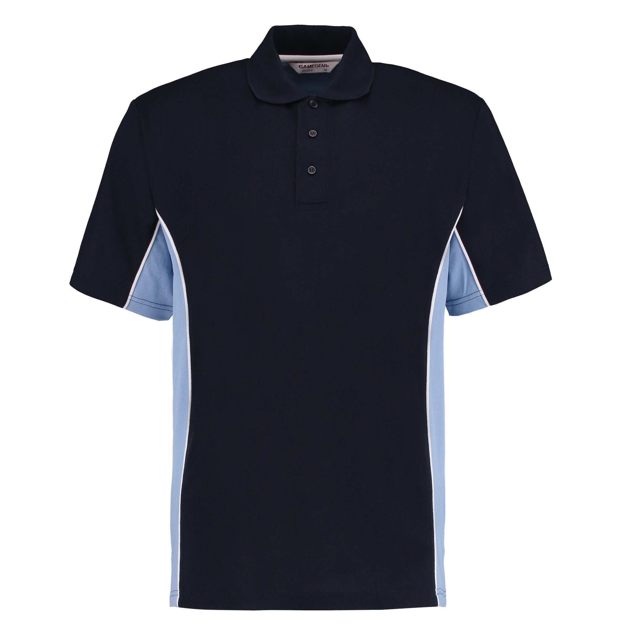 Kustom Kit Track Polo (Classic Fit) - Navy/Light Blue/White