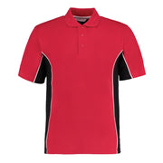 Kustom Kit Track Polo (Classic Fit) - Red/Black/White