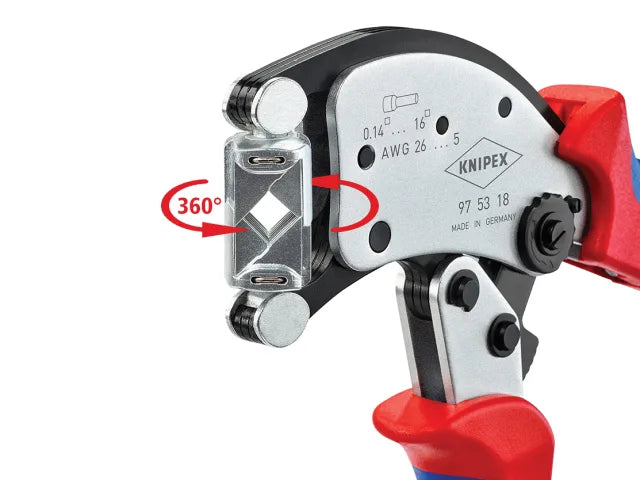 Knipex Twistor16® Self-Adjusting Crimping Pliers 200mm