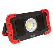 Sealey Rechargeable Wireless Speaker Work Light 20W COB LED & Power Bank